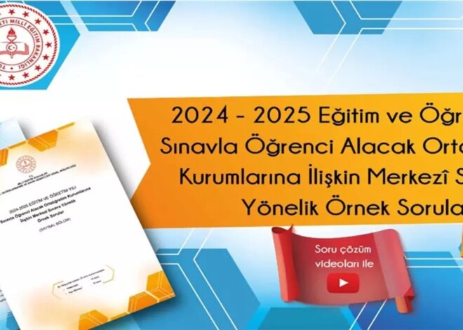 MEB, 2025 LGS İçin Yeni Örnek Sorular Yayımladı